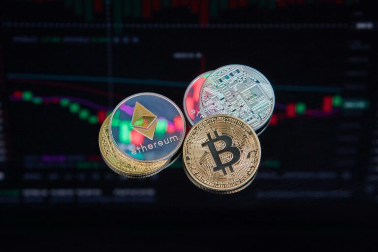 Imagen de minería de Bitcoin y Ethereum