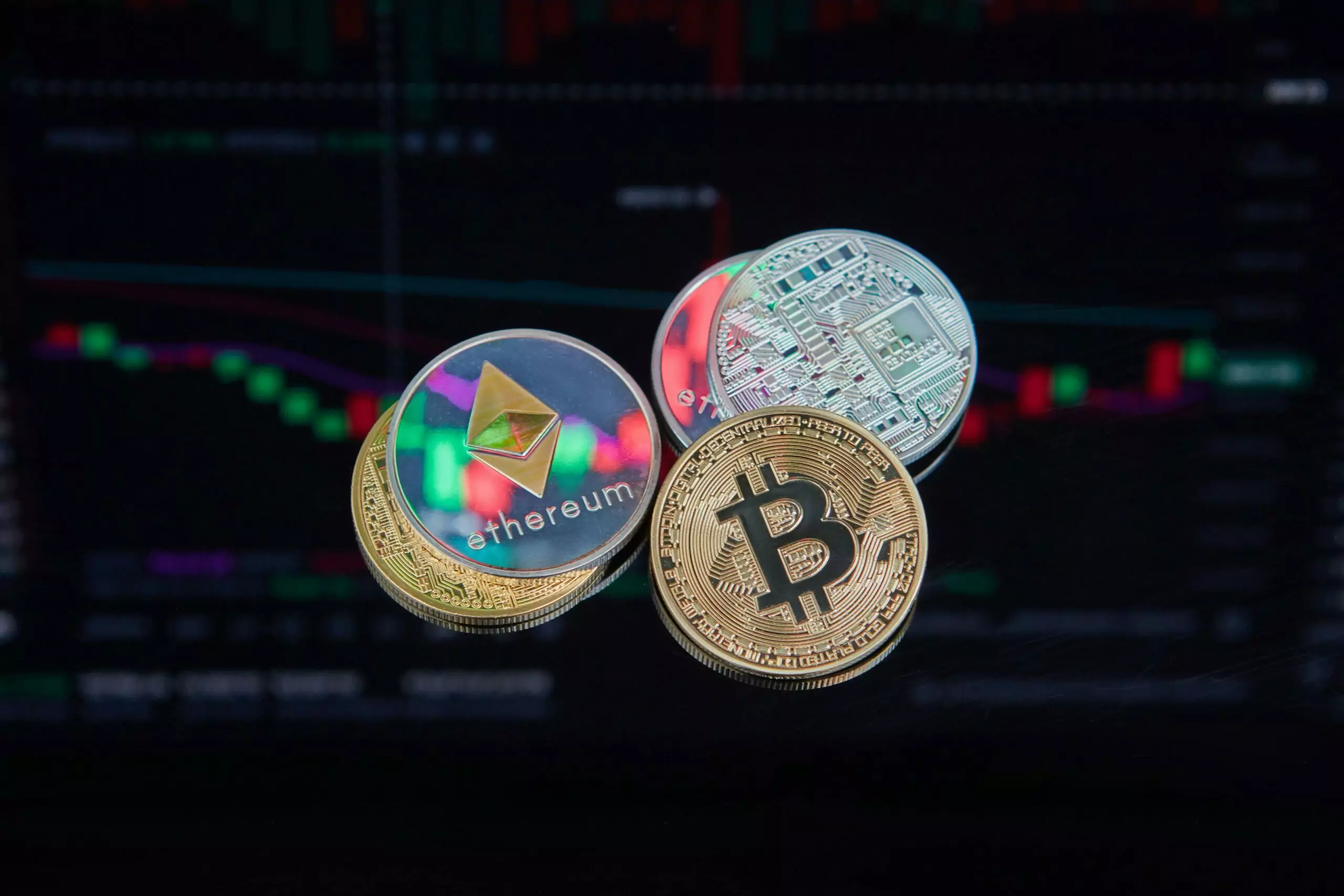Imagen de minería de Bitcoin y Ethereum