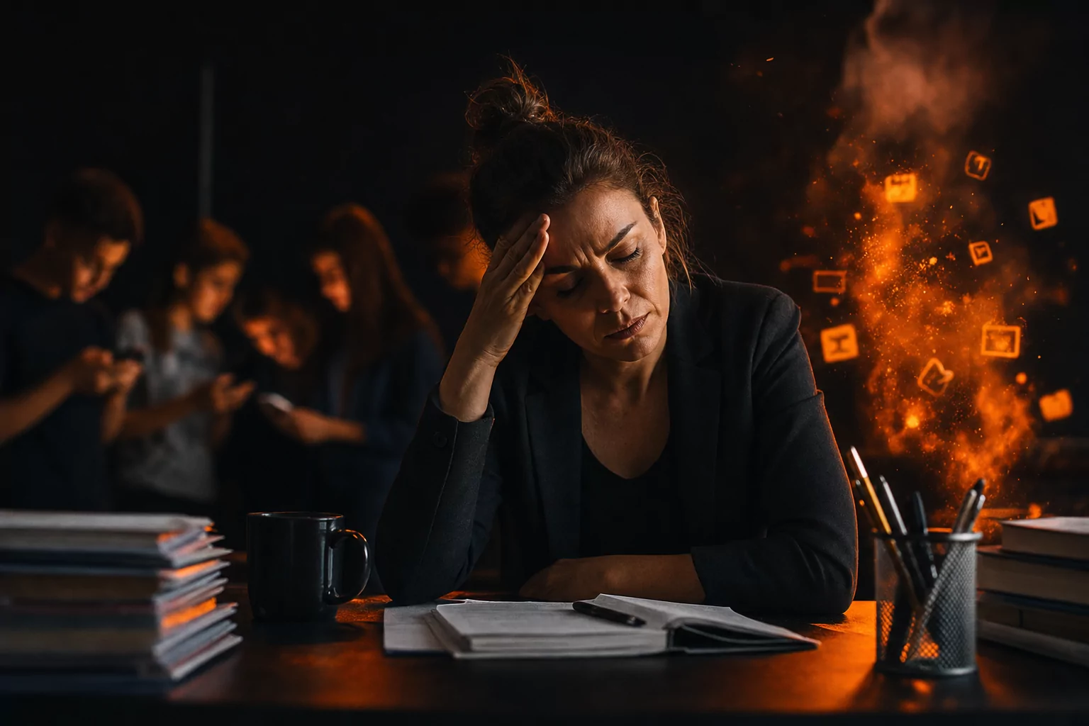 docentes ciberbullying redes — Docentes agotados: les piden educar… y también apagar incendios digitales
