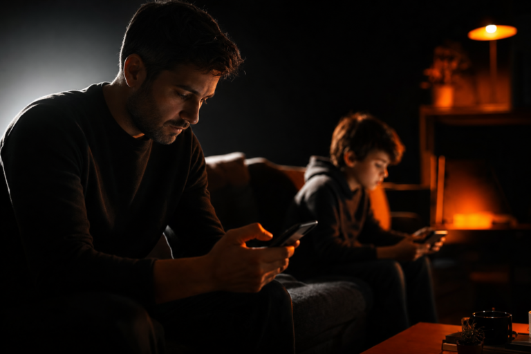 tecnoferencia parental — Tecnoferencia: cuando vos mirás el celular… y ellos aprenden a hacer lo mismo